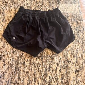 Set of two Lululemon shorts size 4 4in dark blue and black